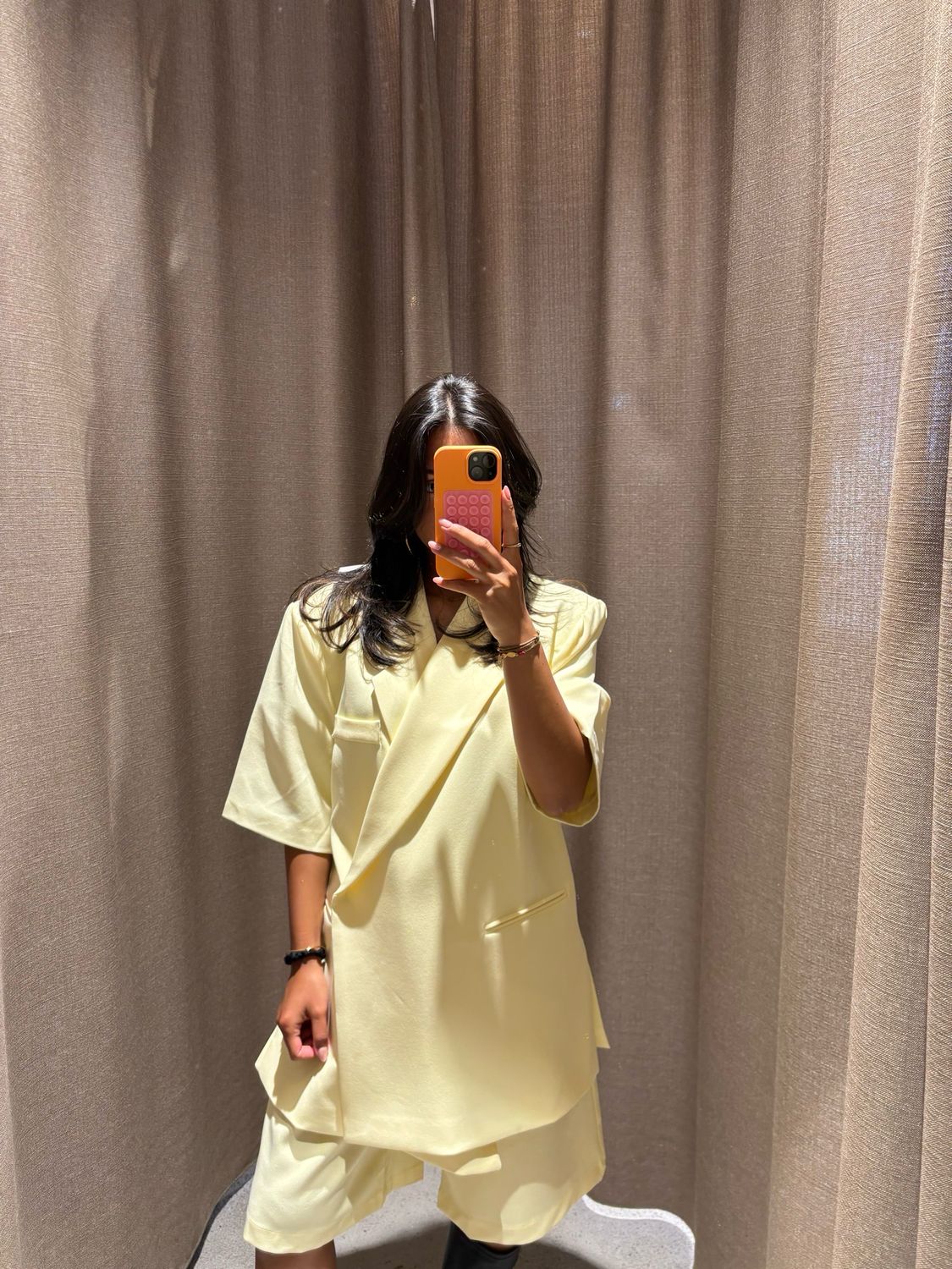 City Luxe Blazer Oversized Fit - Yellow