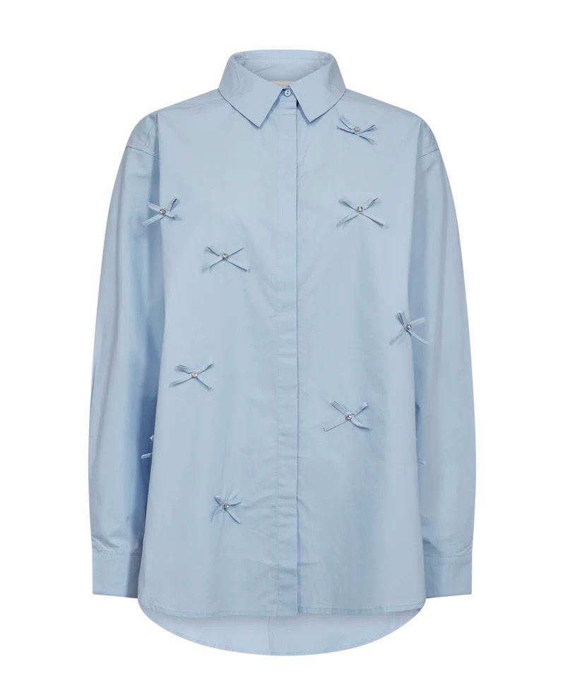 Copenhagen Muse Cmvatan - Shirt With Bows Blue