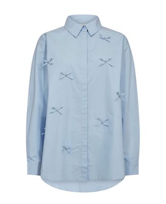 Copenhagen Muse Cmvatan - Shirt With Bows Blue
