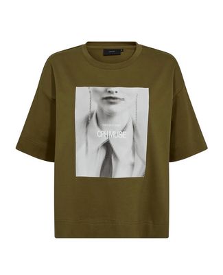 Copenhagen Muse Cmmuse - T-Shirt Khaki Green