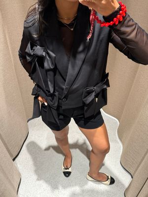 Access Gilet Janice Bow - Black