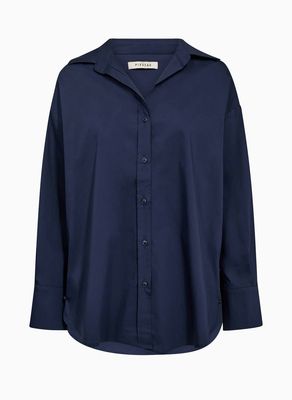 Pieszak Nyla Poplin Shirt - Midnight Navy