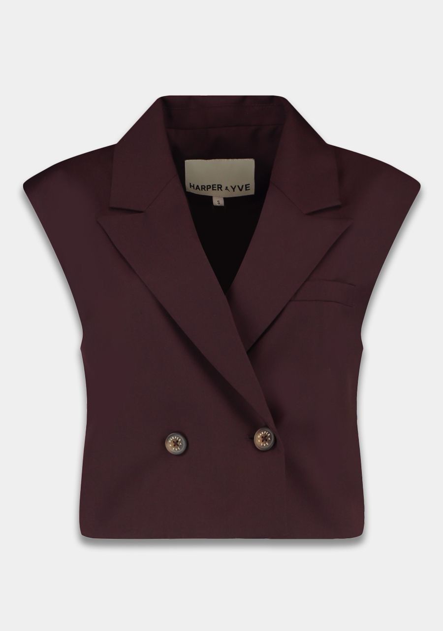 Harper &amp; Yve Gilet Esmee - Dark Brown