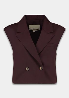 Harper &amp; Yve Gilet Esmee - Dark Brown