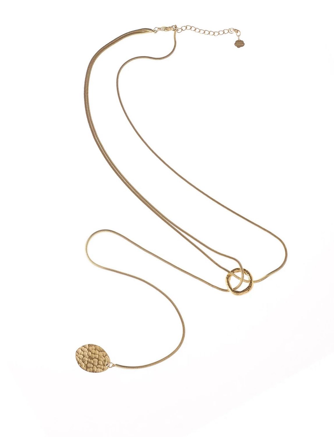 Rose &amp; Camellia Chain Long - Gold