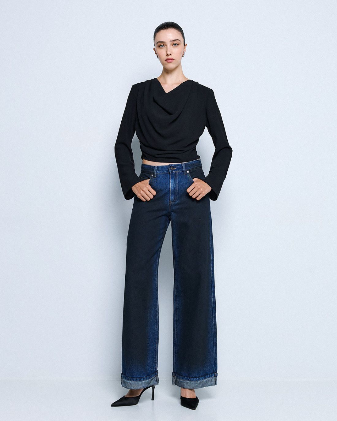 Access Wide-Leg Denim Pants Access Wide-Leg Denim Pants