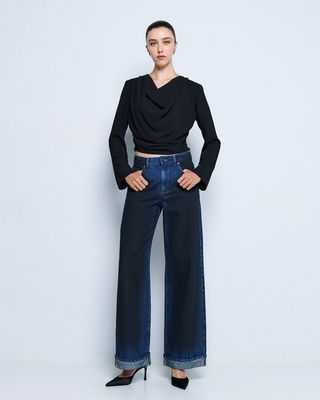 Access Wide-Leg Denim Pants Access Wide-Leg Denim Pants