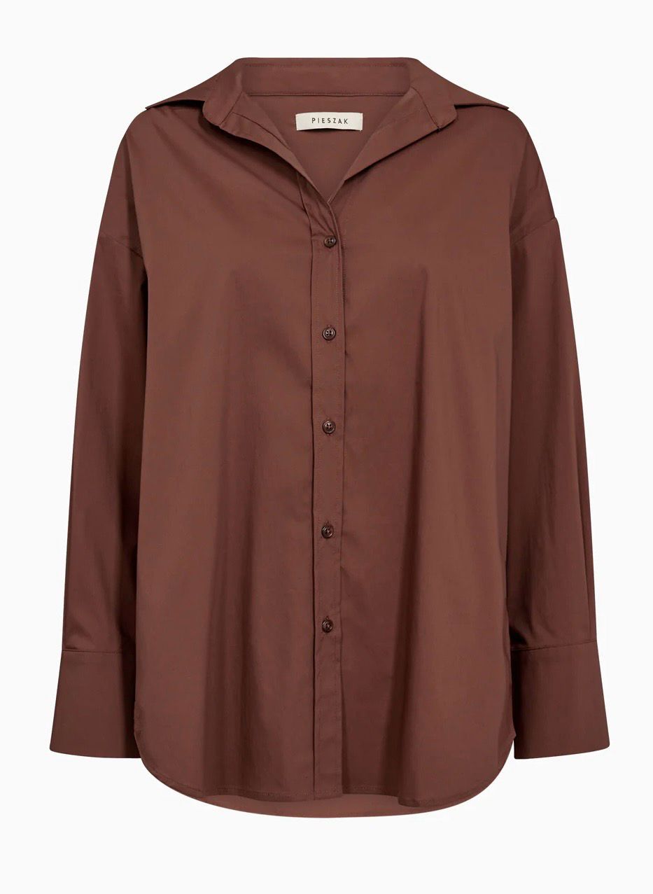 Pieszak Nyla Poplin Shirt - Warm Brown