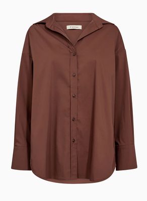 Pieszak Nyla Poplin Shirt - Warm Brown Pieszak Nyla Poplin Shirt - Warm Brown