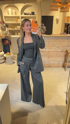 Access Wide-Leg Pants With Pleats
