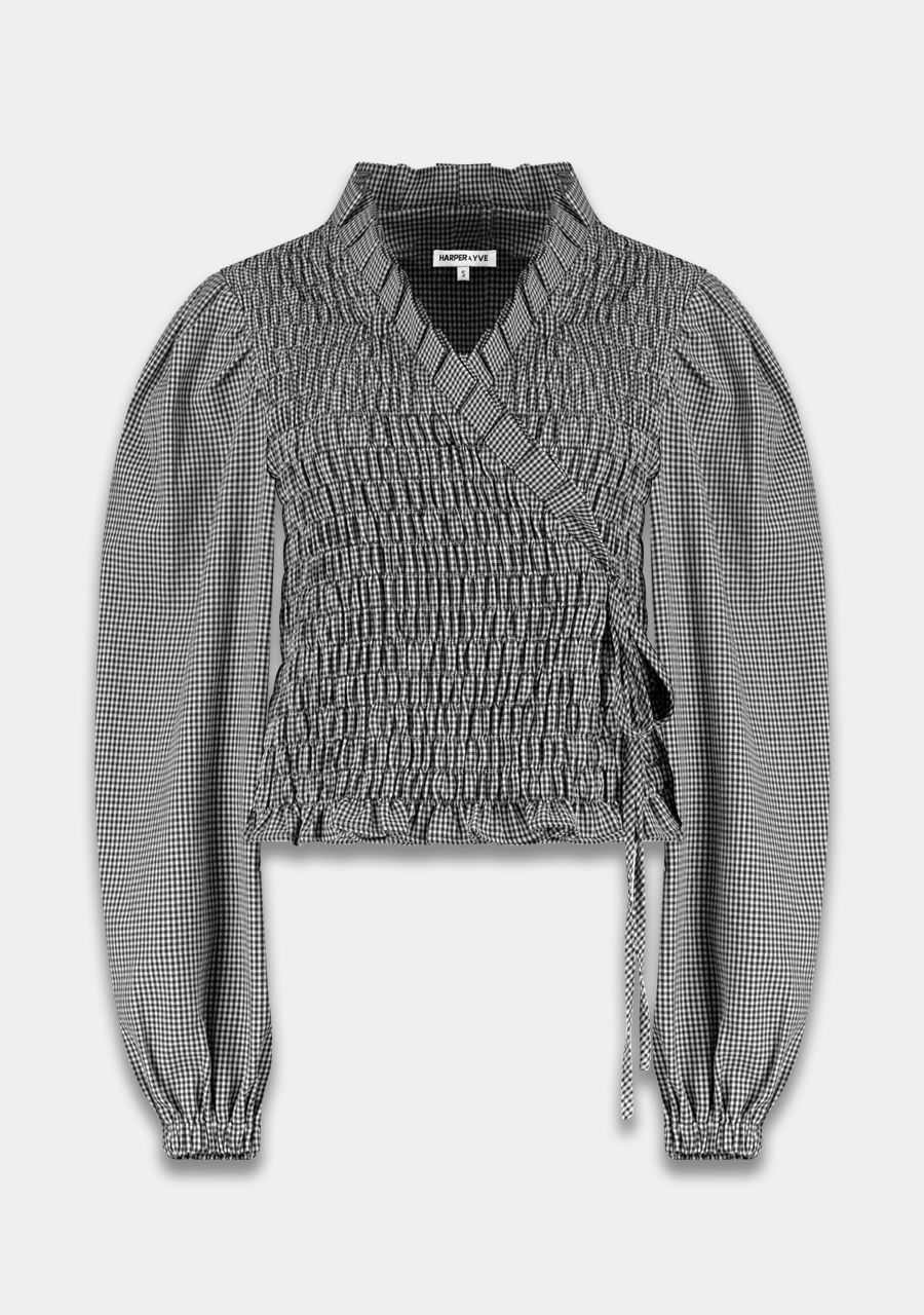 Harper &amp; Yve Blouse Debby - Check Black