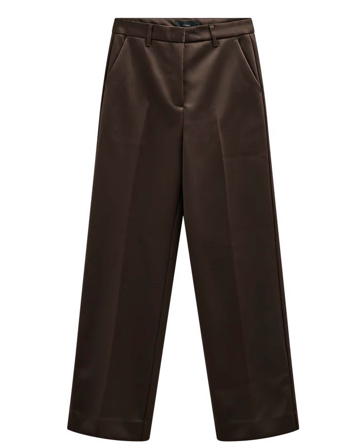 Copenhagen Muse - Highwaist Satin Pants Brown Copenhagen Muse - Highwaist Satin Pants Brown