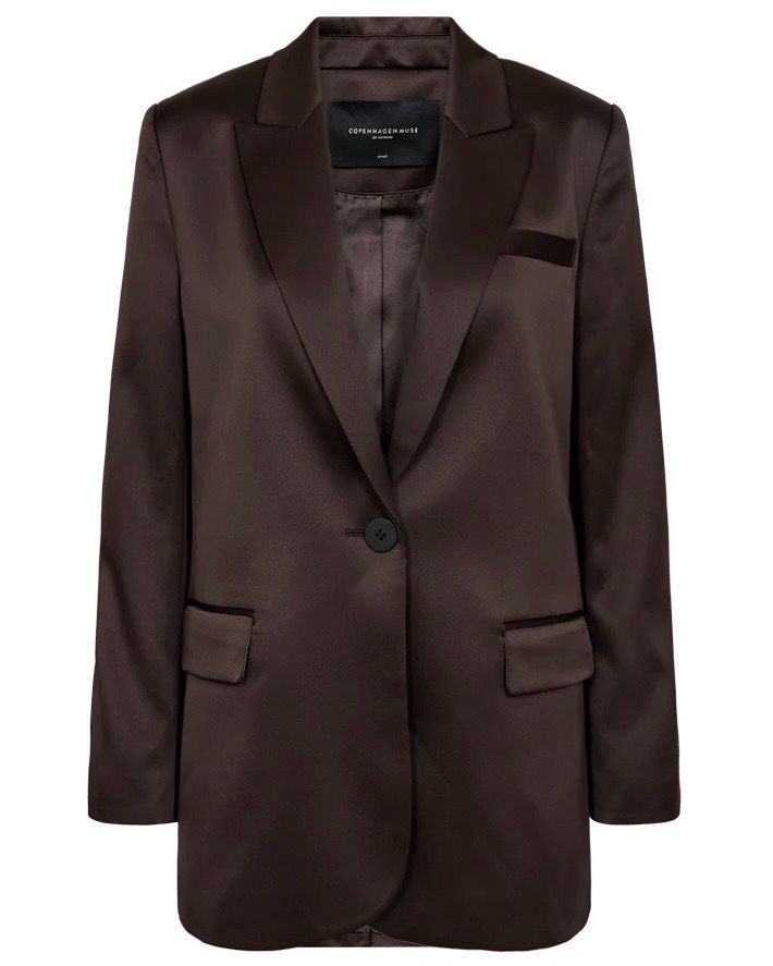 Copenhagen Muse - Satin Blazer Brown Copenhagen Muse - Satin Blazer Brown