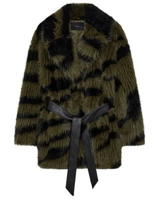 Copenhagen Muse - Faux Fur Jacket Green/Black