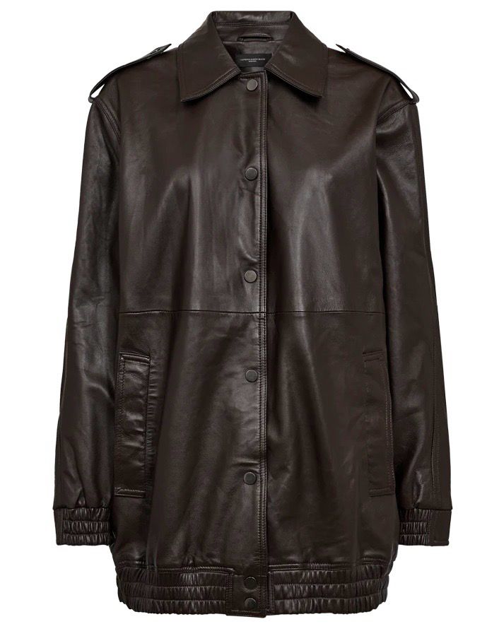 Copenhagen Muse - Oversized Leather Jacket Brown Copenhagen Muse - Oversized Leather Jacket Brown