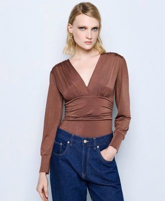 Access Long-sleeve bodysuit - Brown