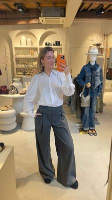 Copenhagen Muse Blouse Puff Sleeves - White