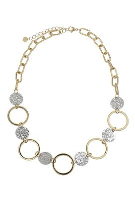 Rose &amp; Camellia Chain Roma Mixed Metal - Gold