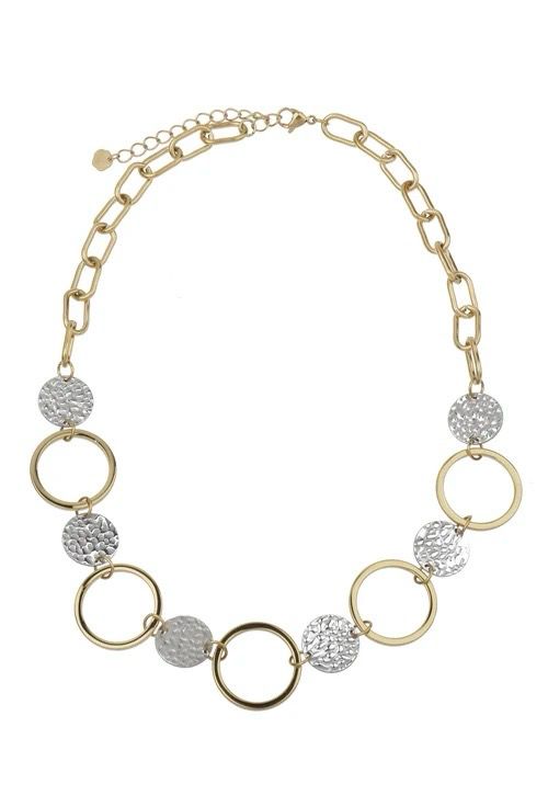 Rose &amp; Camellia Chain Roma Mixed Metal - Gold