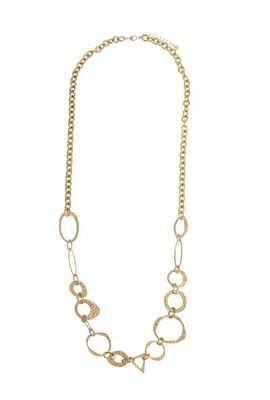 Rose &amp; Camellia Chain Firenze Hammered - Gold