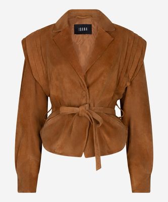 Ibana Jacket Joyce Suede | Cashew Brown