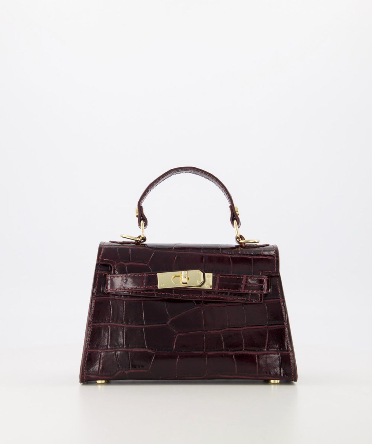 Bag Grace Croco - Bordeaux