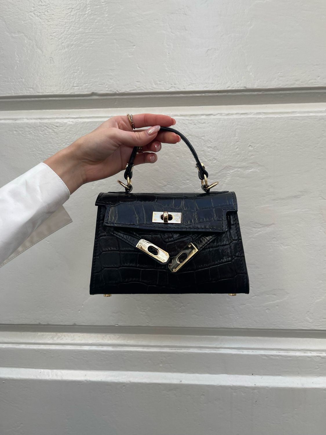 Bag Grace Croco - Black