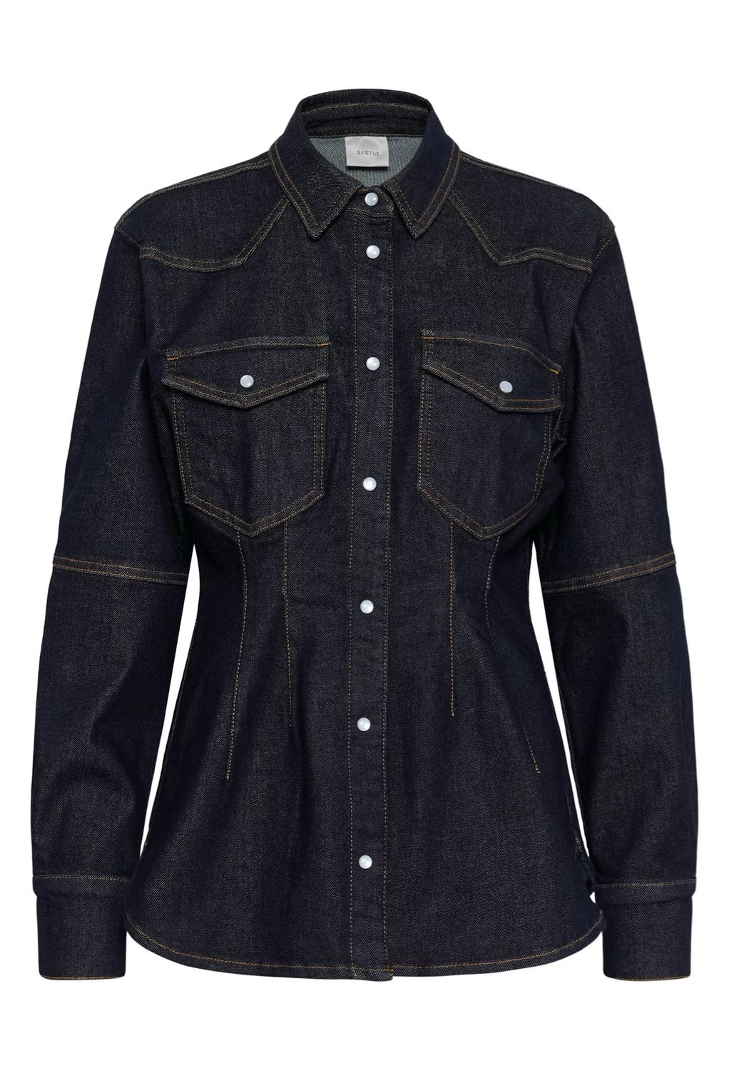 Gestuz GZmae Denimhemd - Dark Blue Rinse
