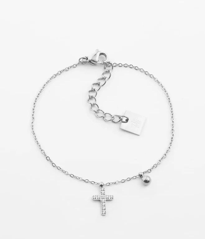 Zag Bijoux Bracelet Cross - Silver