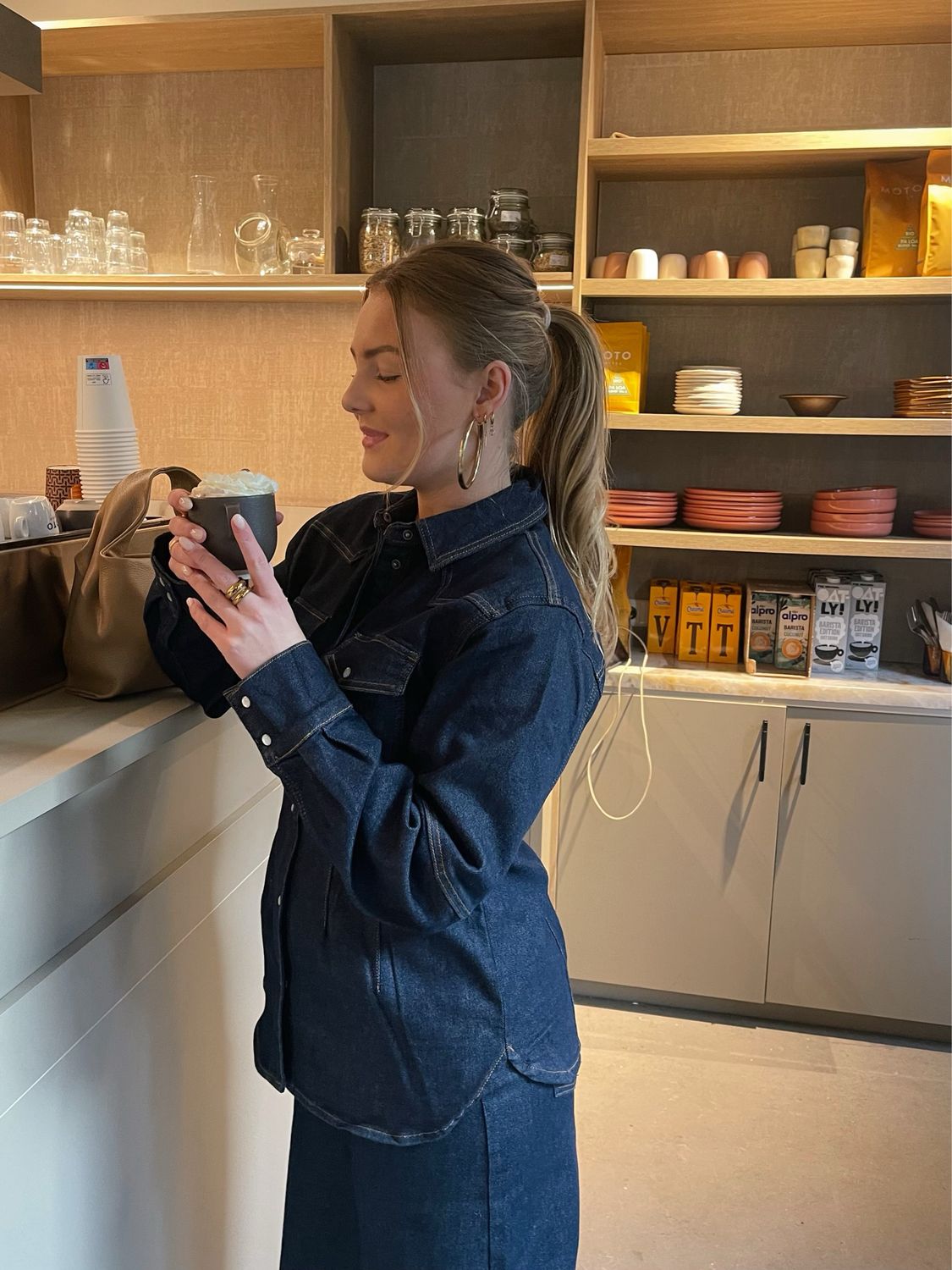 Gestuz GZmae Denimhemd - Dark Blue Rinse