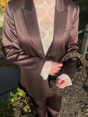 Copenhagen Muse - Satin Blazer Brown