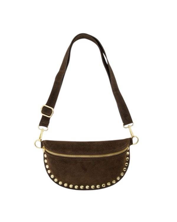 Bag Debby - Suede Donkerbruin