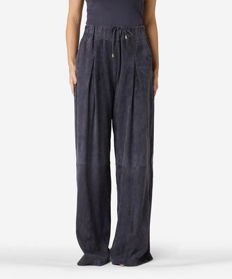 Ibana Paylin Suede Pants - Azur Grey
