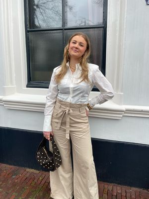 Copenhagen Muse CMgina Pants with tie strings - Beige