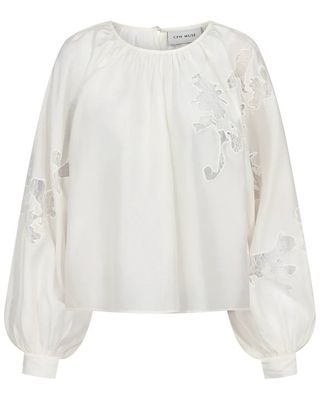Copenhagen Muse CMMolly Blouse Voluminous Sleeves - Off White
