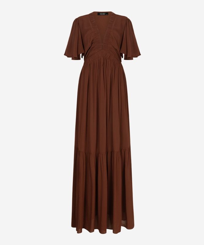 Ibana Dress Deja | Arcilla Brown
