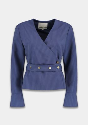 Harper &amp; Yve Blazer Lida | Blue Stripe