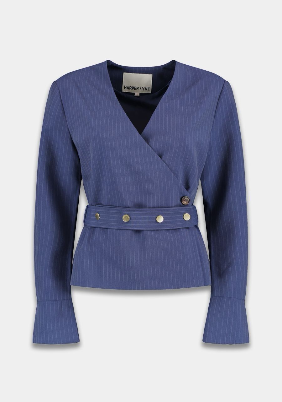 Harper &amp; Yve Blazer Lida | Blue Stripe
