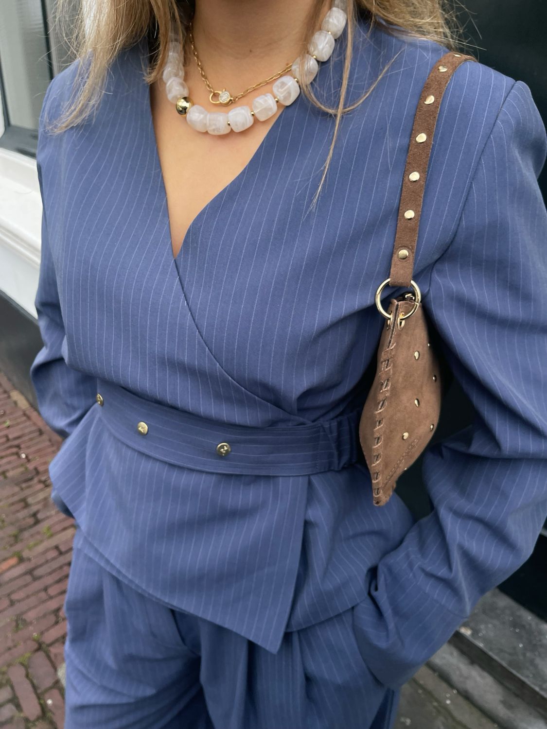 Harper &amp; Yve Blazer Lida | Blue Stripe