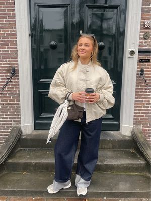 Copenhagen Muse Bomber Jacket - Beige