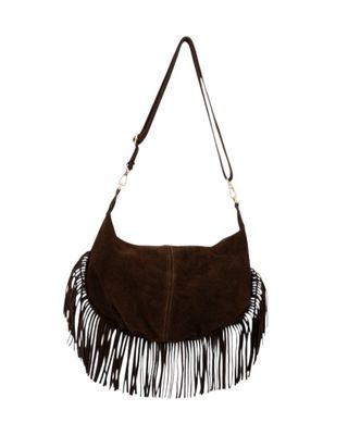 Bag Vromy Fringe Suede - Brown