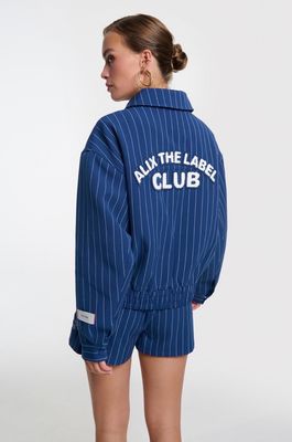 Alix Bomber Clean Stripe - Night Blue