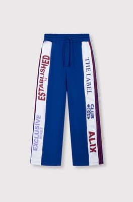 Alix Pants Knitted Logo Tape - Royal Blue