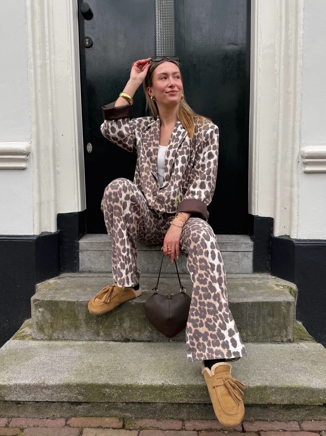 Alix Blazer Cropped Animal