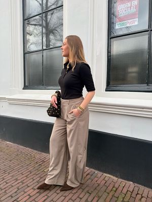 Gestuz GZnella MW Pants - Olive Sand Melange