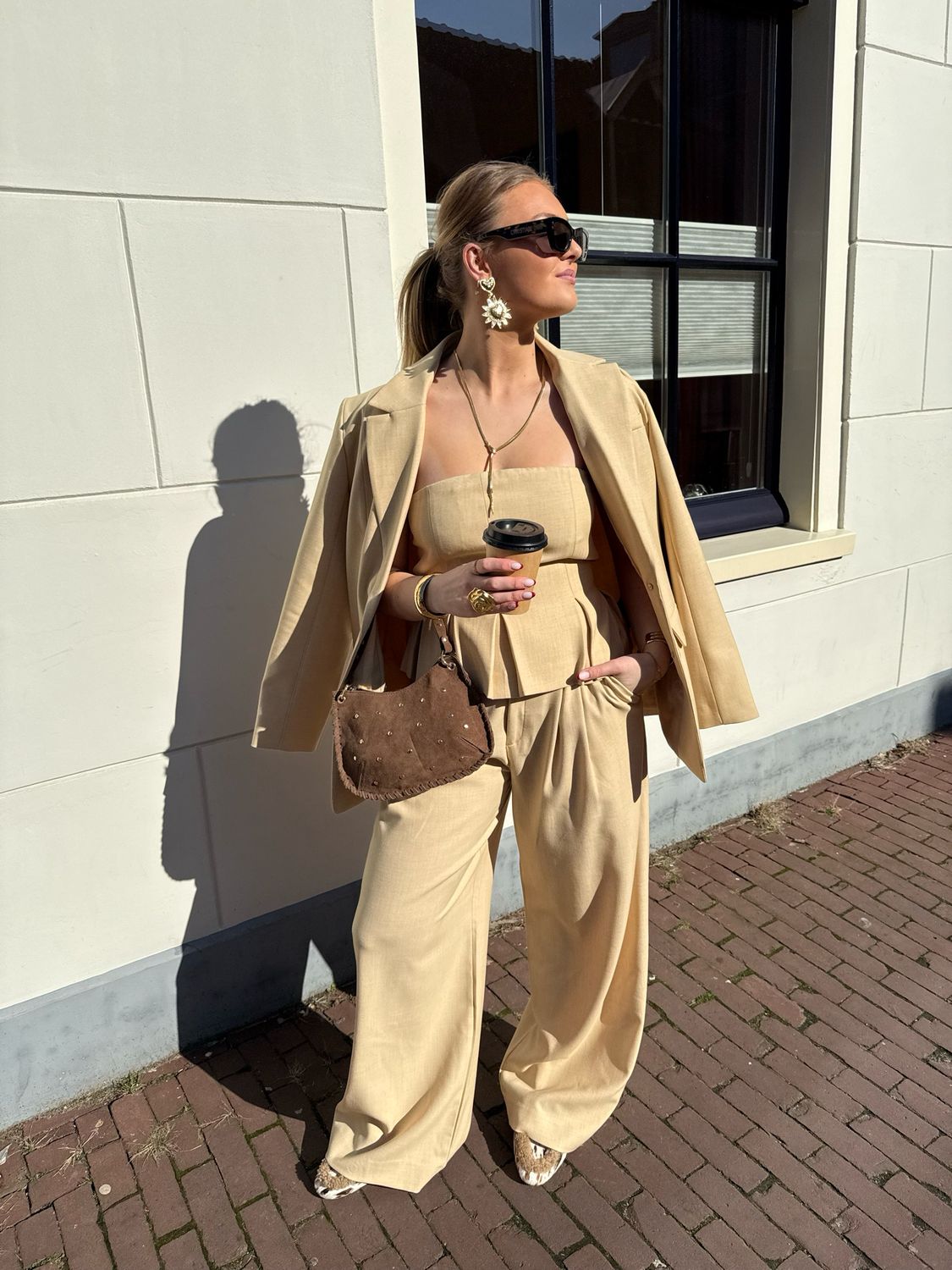 Gestuz GZstacy MW Pants - Pala Hay Melange