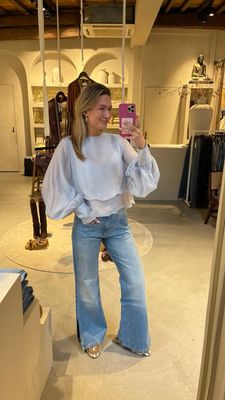 Access Jeans With Split - Blue