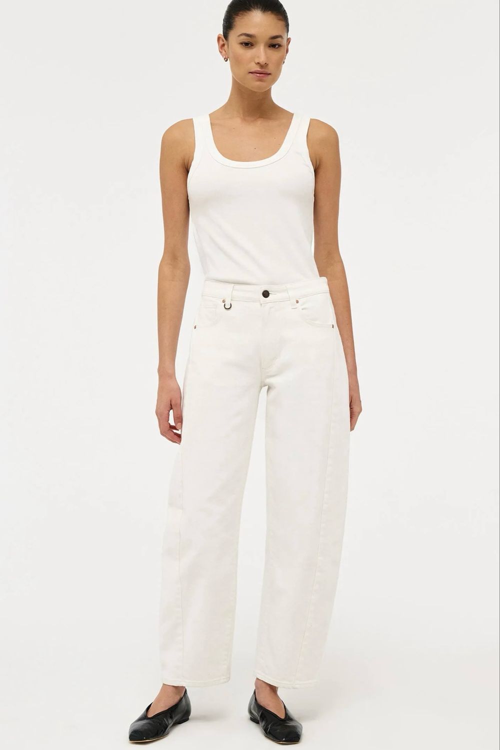 Neuw Denim Amber Barrel - Fresh White