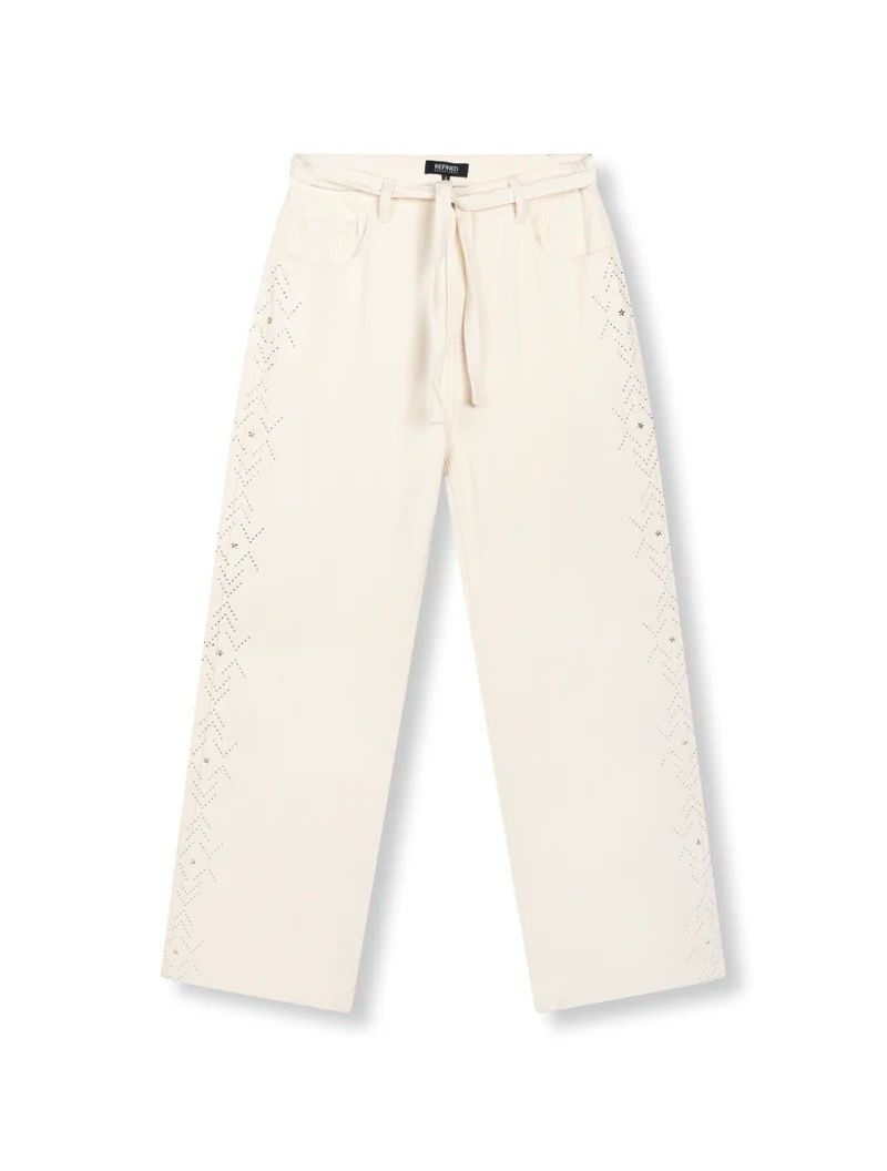 Refined Department Jeans Payton Studs - Creamy White