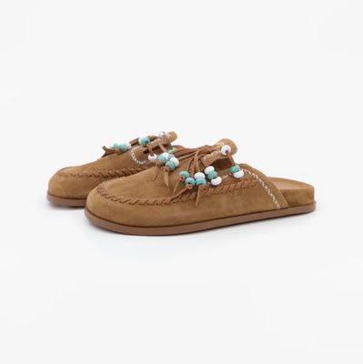 Toral Inka Suede Mule - Camel